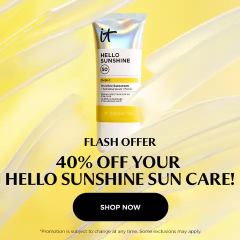 FLASH OFFER: 40% OFF HELLO SUNSHINE