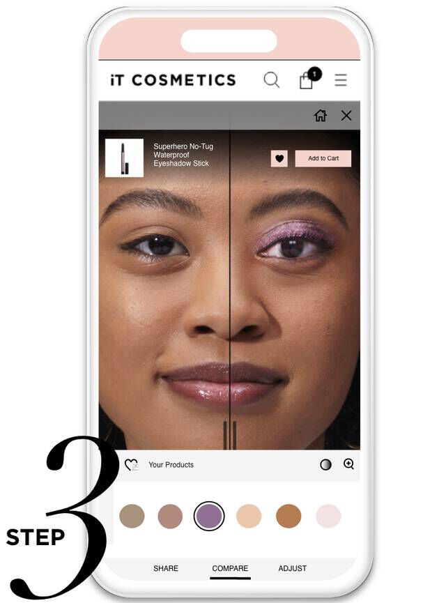 Step 3 - Play with new looks, then save and shop your favorites