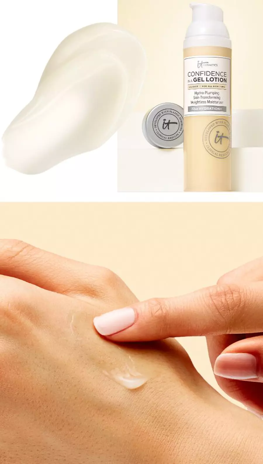 confidence in a gel lotion