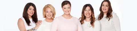 IT Cosmetics co-founder and CEO, Jamie Kern showing here transformation on her face after IT Cosmetics products