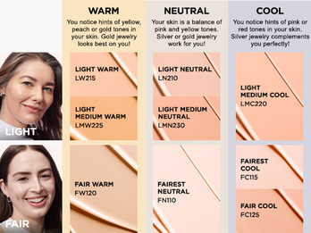 Teintes claires et tres claires