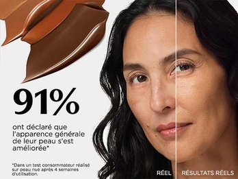 91 % ont declare que l'apparence generale de leur peau s'est amelioree*