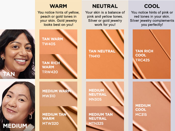 Teintes moyennes et halees