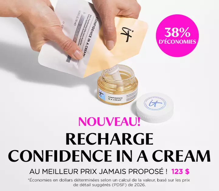 NOUVEAU! Recharge Confidence in a Cream