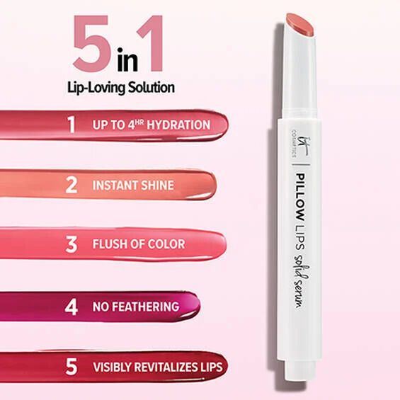 Pillow Lips Solid Serum Lip Gloss Glossy Lip Shine IT Cosmetics