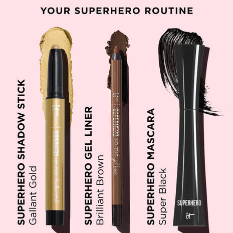 Superhero No-Tug Waterproof Eyeshadow Stick - Shade Gallant Gold
