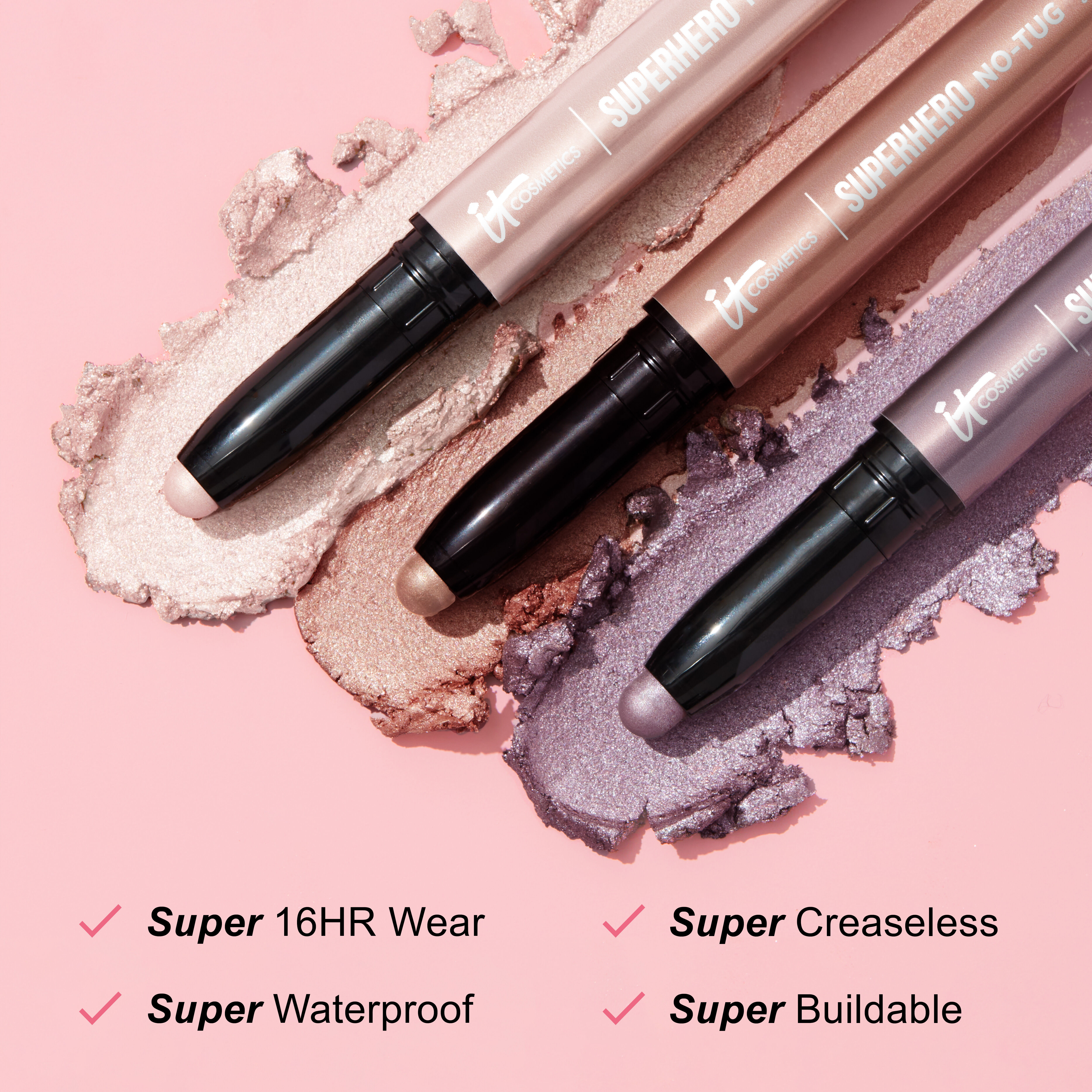 Superhero No-Tug Waterproof Eyeshadow Stick - Shade Bare & Brave