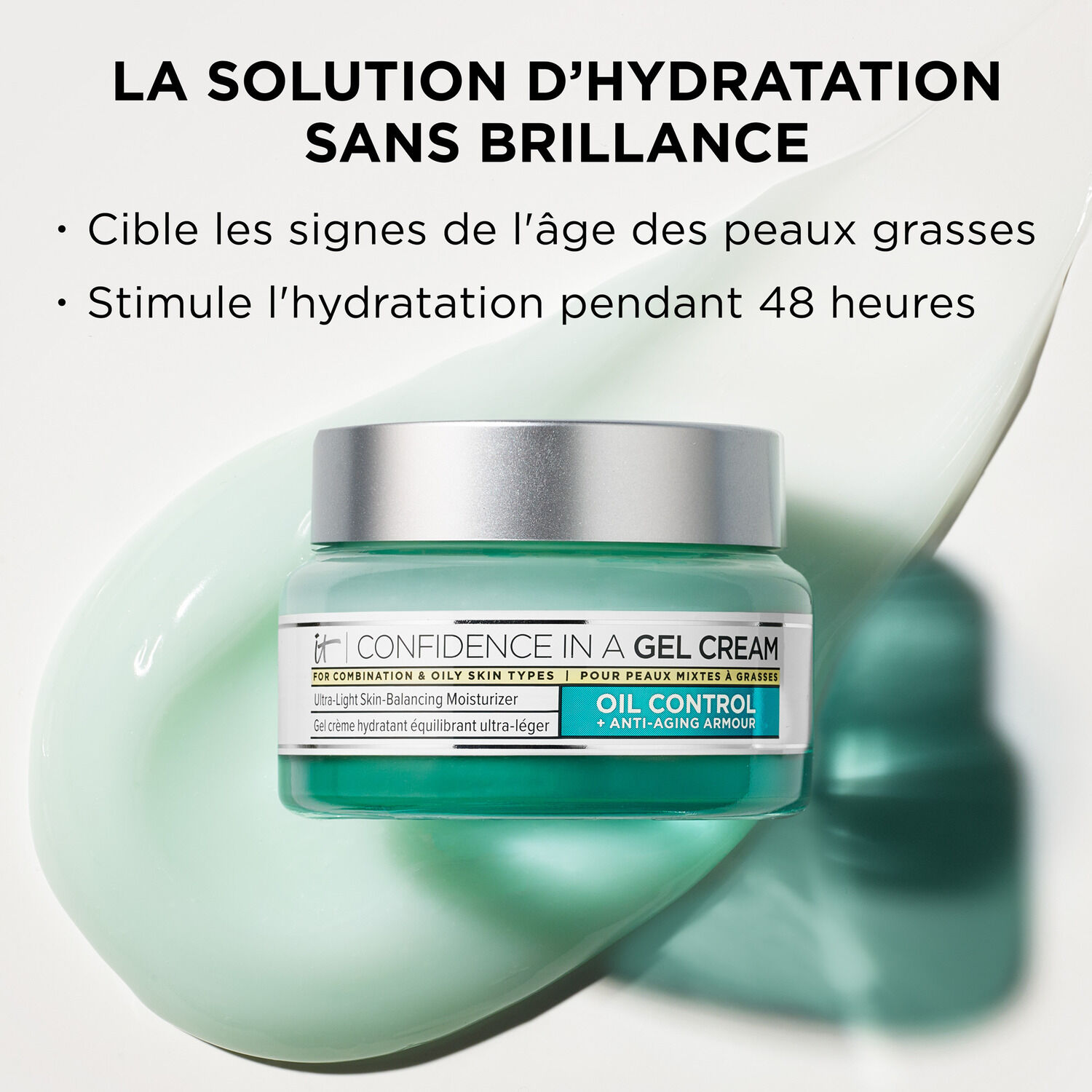 LA CONFIANCE DANS UN GEL CREME HYDRATANT SANS HUILE