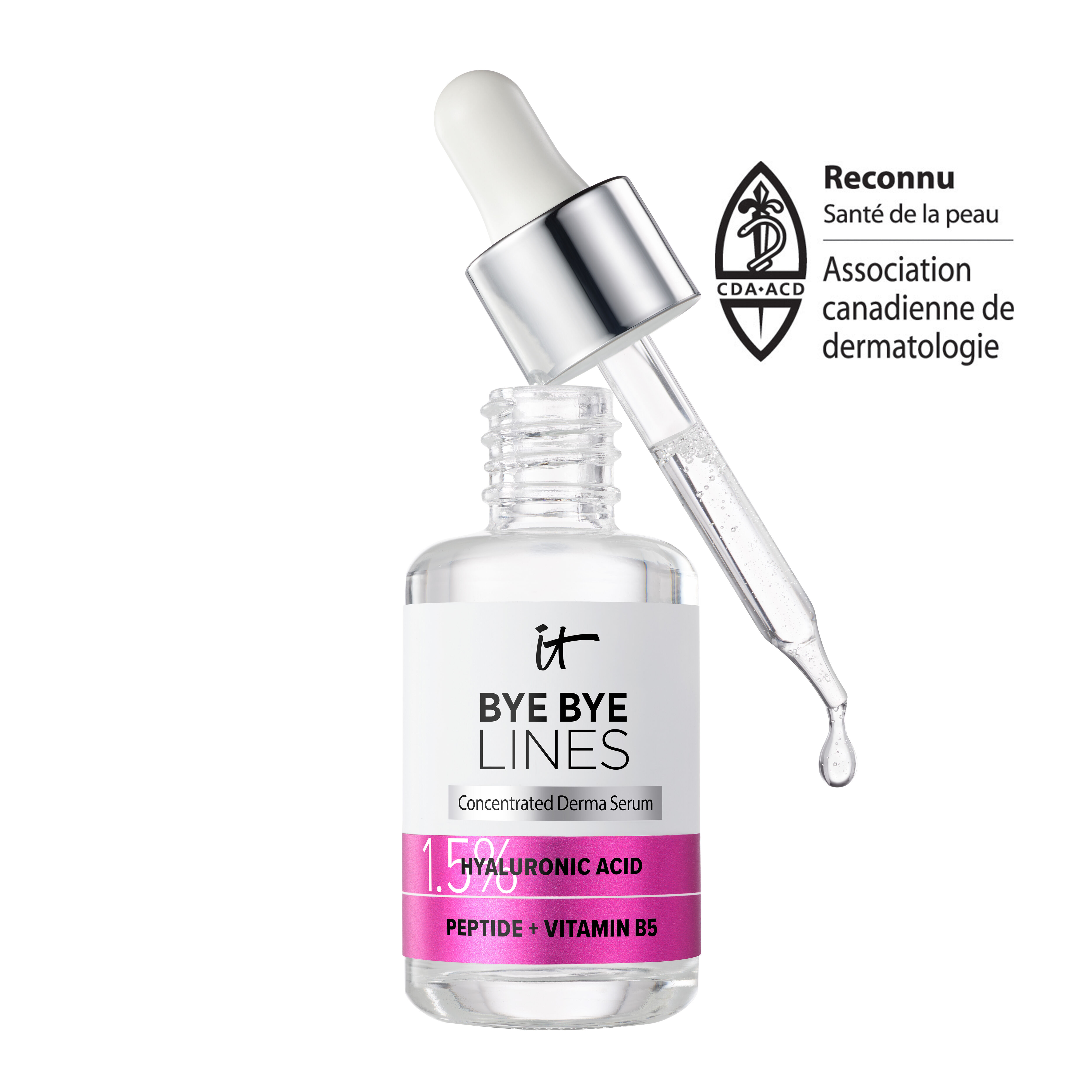 Serum Bye Bye Lines avec 1.5% d'acide hyaluronique