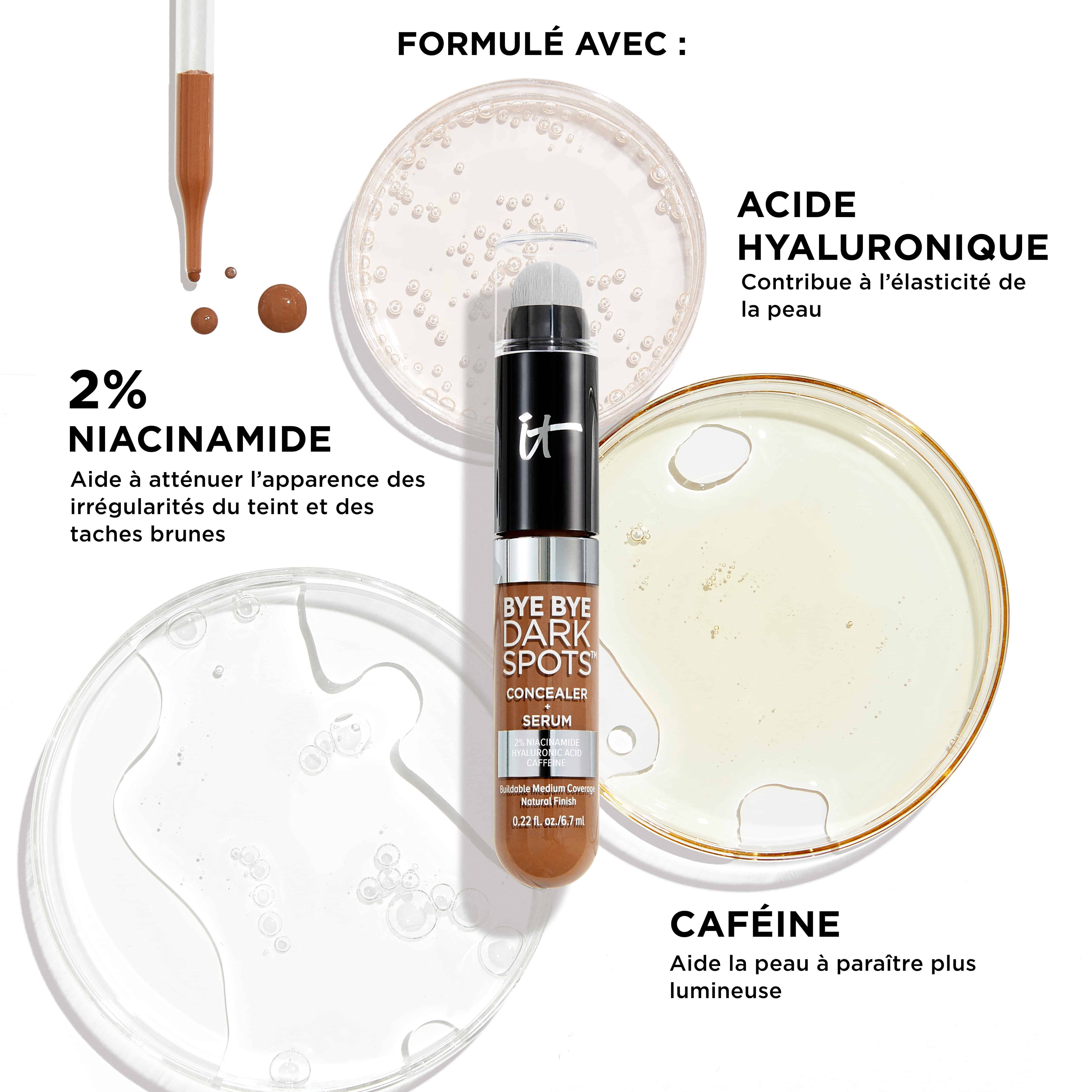 Bye Bye Dark Spots Cache-Cernes + Serum avec 2% de niacinamide