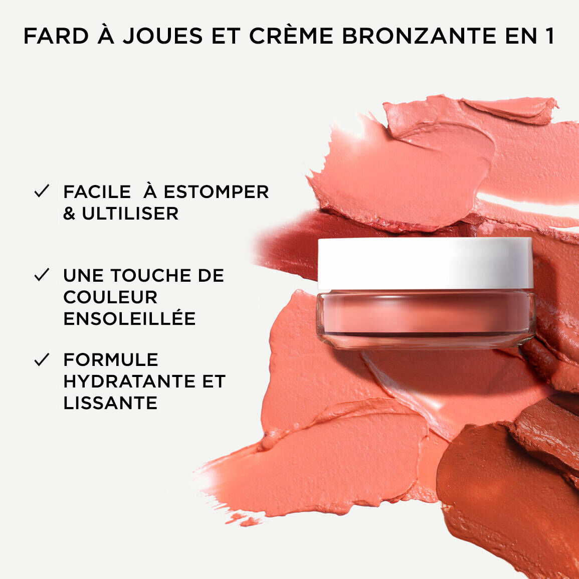 Duo fard a joues et creme bronzante Glow with Confidence Sun Cream