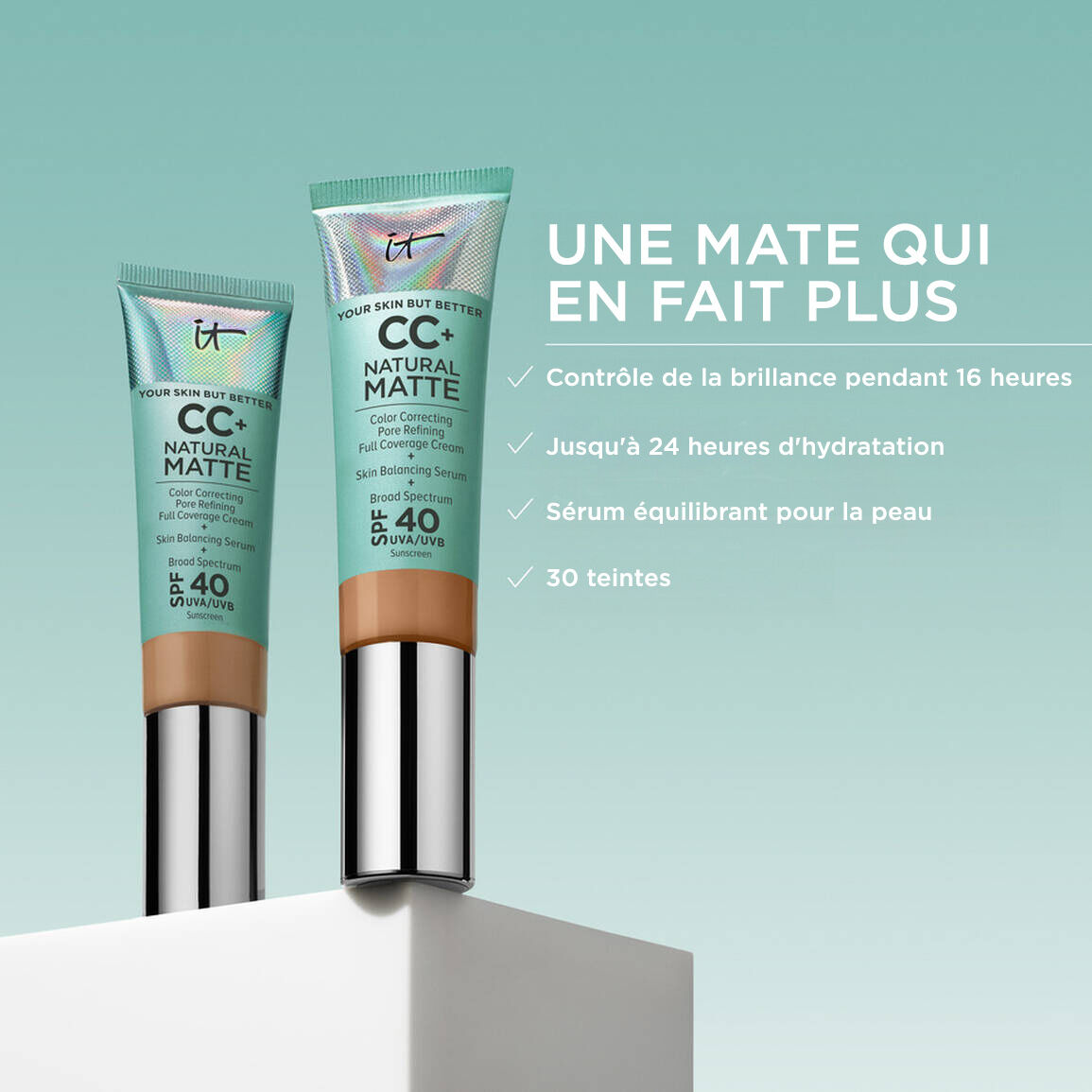 FOND DE TEINT CC+ CREAM NATURAL MATTE FPS 40