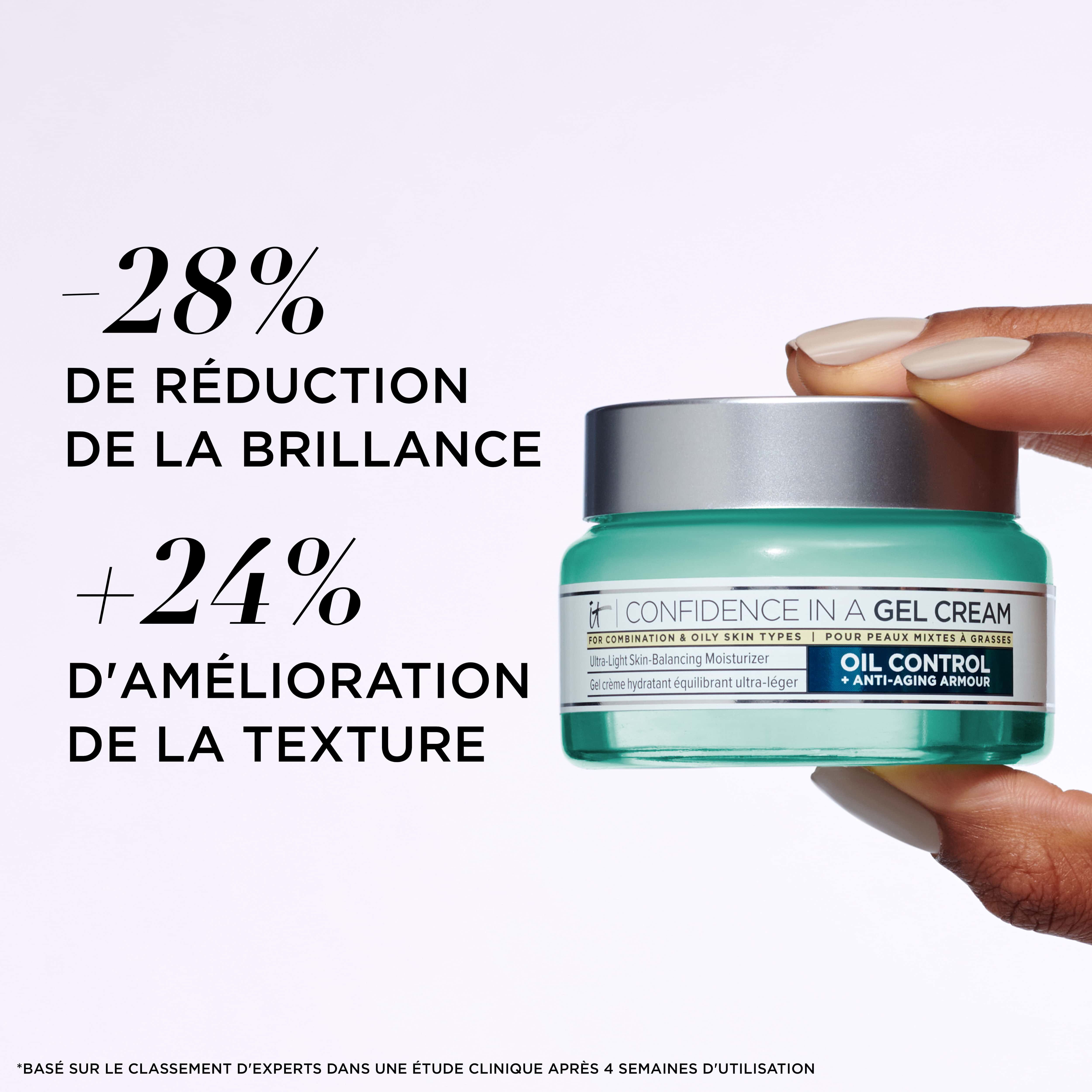 LA CONFIANCE DANS UN GEL CREME HYDRATANT SANS HUILE