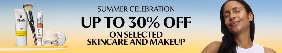 SUMMER CELEBRATION: 30% OFF ON ALL SKINCARE​ AND 25% OFF ON SELECT MAKEUP